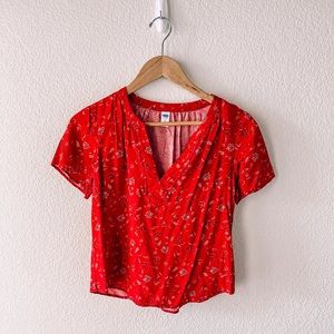 Red Paisley Top